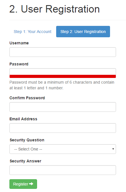 User Registration